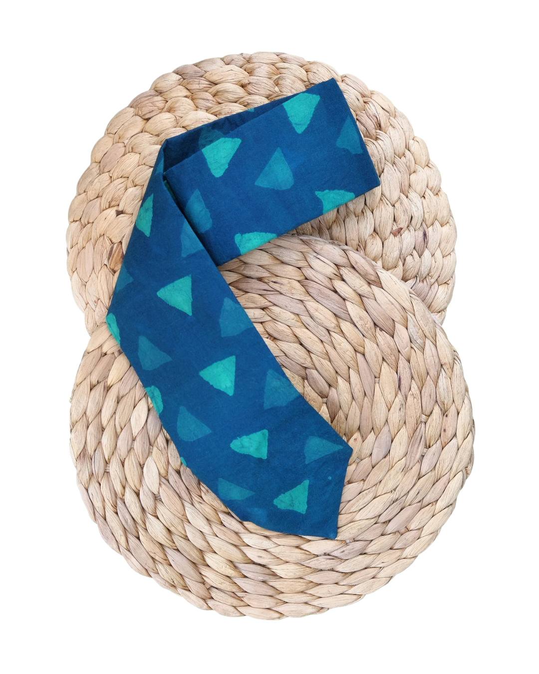 Classy Men's Blue Battik Print Tie