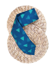 Classy Men's Blue Battik Print Tie