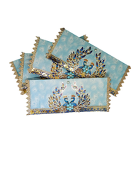 Premium Assorted Color Designs Money Holder Envelope - Peacock