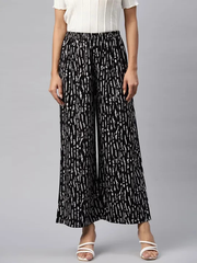 Stylish black and white Palazzo Pants for Women