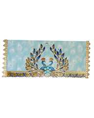 Premium Assorted Color Designs Money Holder Envelope - Peacock