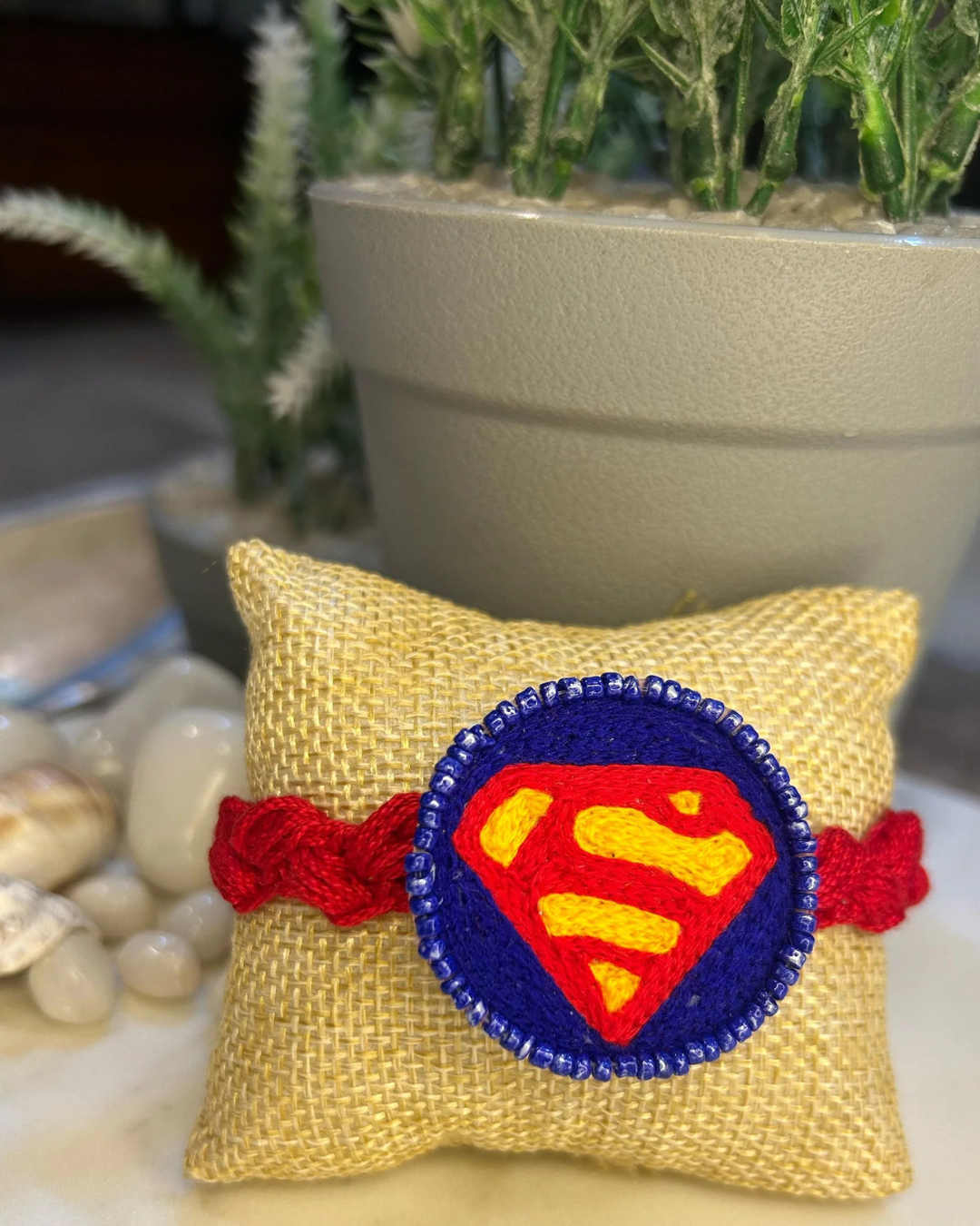 Exquisite Superman Rakhi Bracelet
