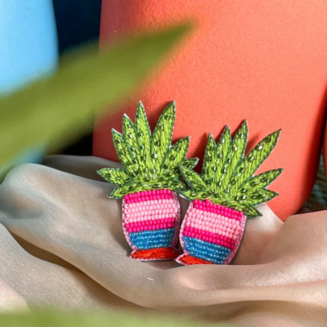 Plant Mom Handmade Earrings