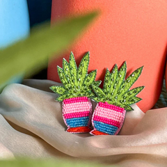 Plant Mom Handmade Earrings