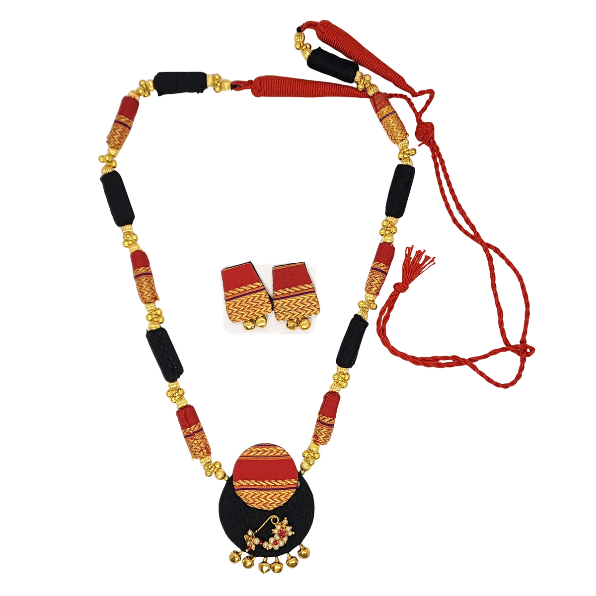 Adorned Traditional Indian Neckace and Earring set