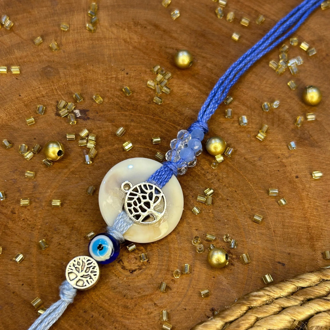 Tree of Life Rakhi with Evil Eye Bead