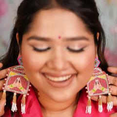 Barati Pink Handmade Earrings