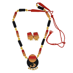 Adorned Traditional Indian Neckace and Earring set