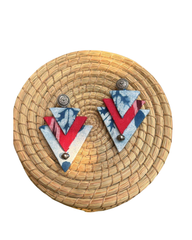 Triple Triangle Patterned Earrings