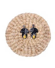 Mushroom Shaped Earrings with Drops