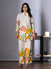 Vibrant Off-White Co-ords Set