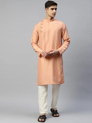 Simple Peach Kurta