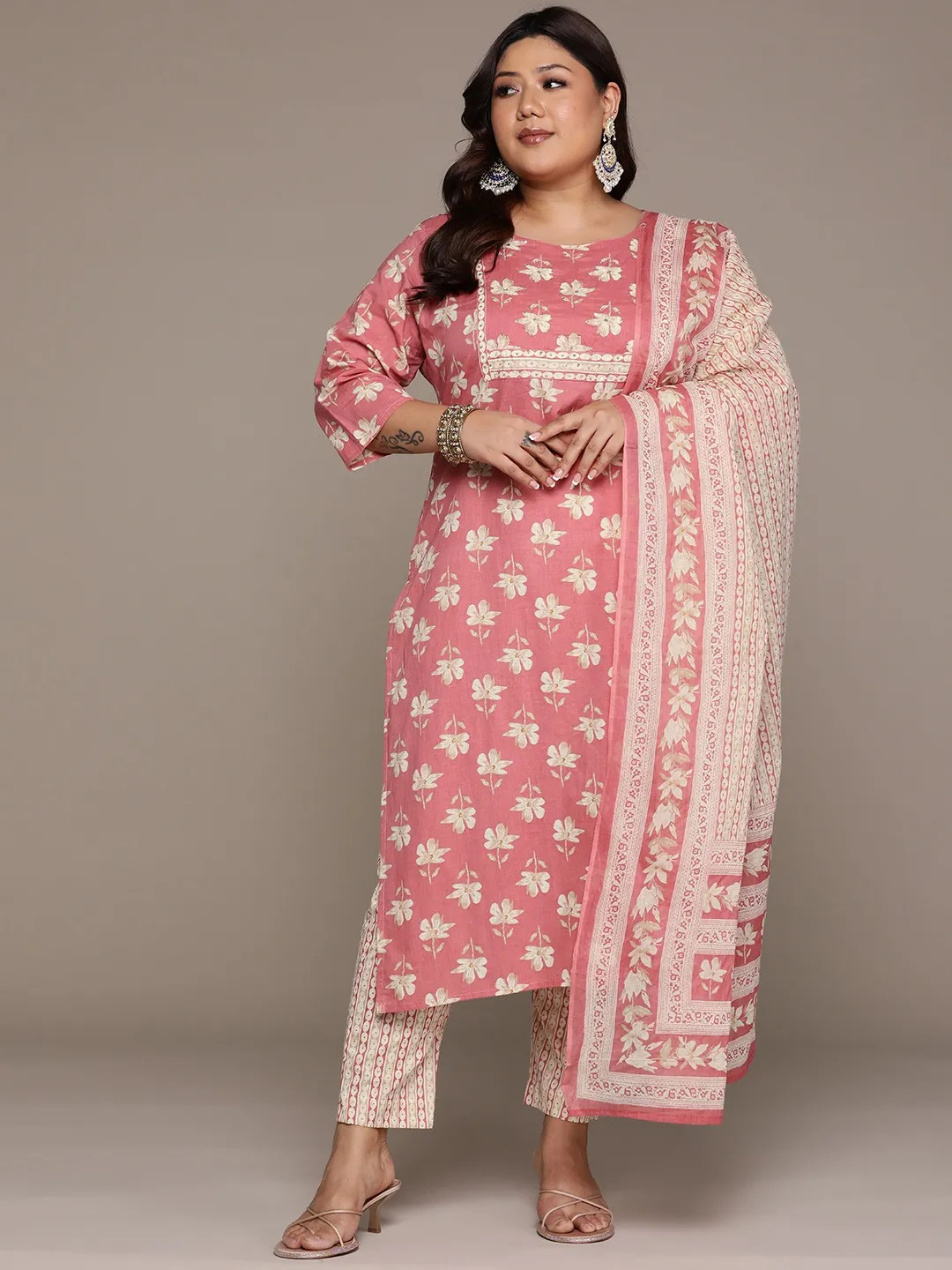 Cheerful Kurti And Palazzon Set