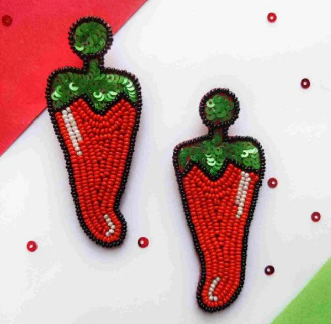 Haye Haye Mirchi Handmade Earrings