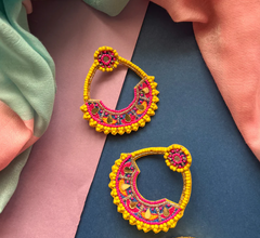 Diya Handmade Beaded Earrings