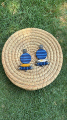 Circular Patterned Colourful Earrings