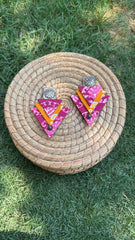Triple Triangle Patterned Earrings