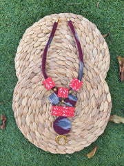Vibrant Colourful Fabric Necklaces