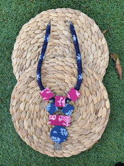 Elegant Fabric Necklace with Tree of Life Charm