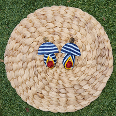 Mushroom Shaped Earrings with Drops