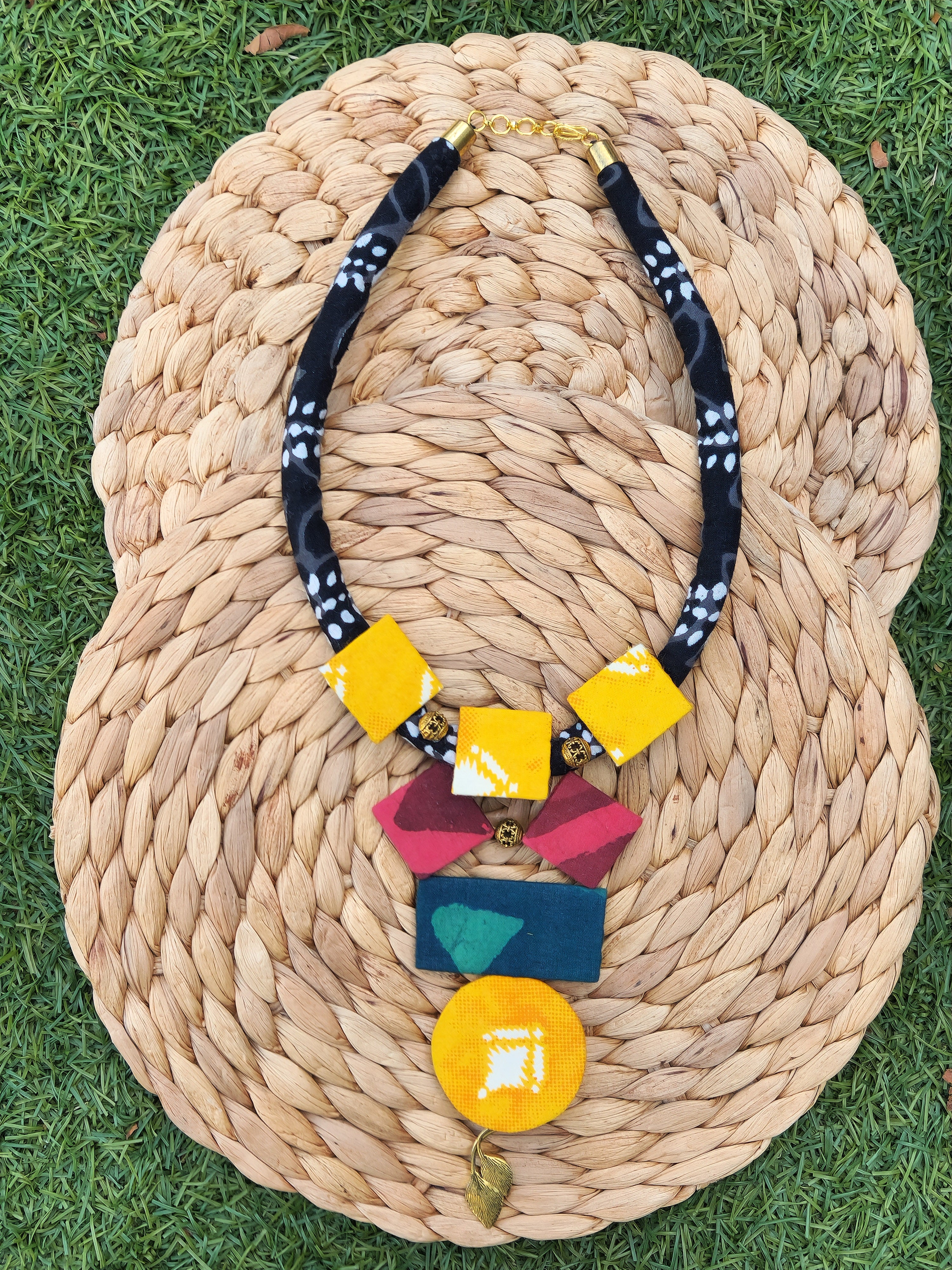 Vibrant Colourful Fabric Necklaces