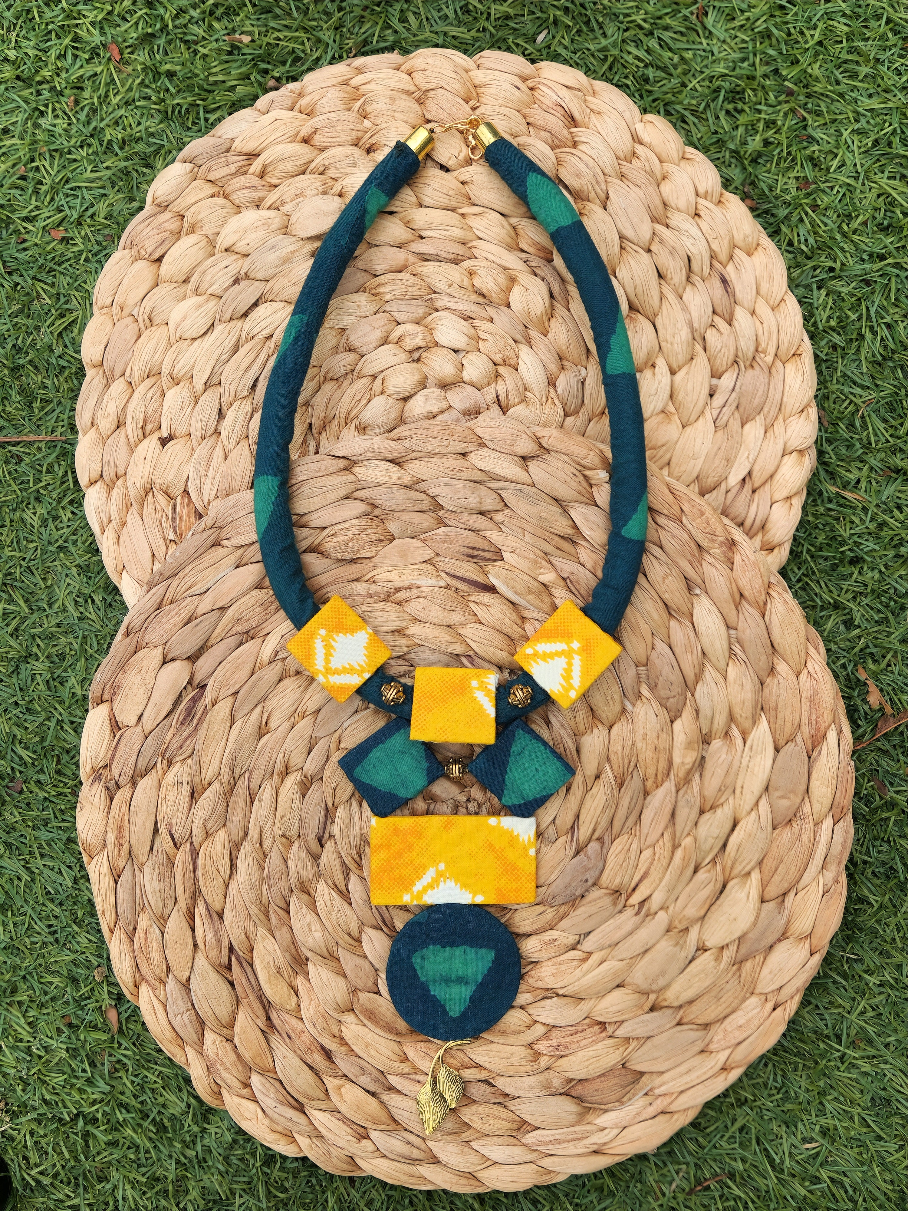 Vibrant Colourful Fabric Necklaces