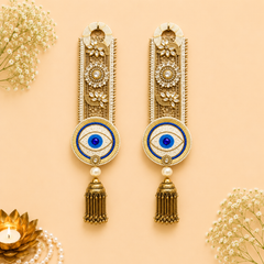 Azure Nazar Pearl Jhumar Hanging (Set of 2)