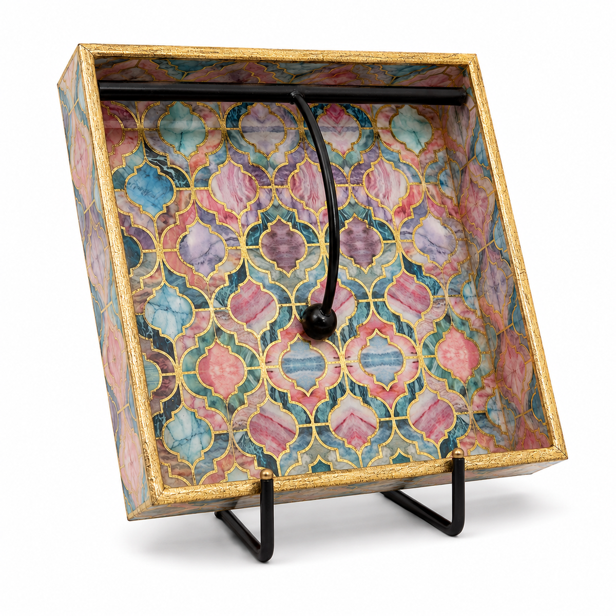 Pastel Mosaic Serviette Tray