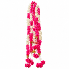 Handcrafted Amethyst Royale Festival Floral Hangings (Set of 10)