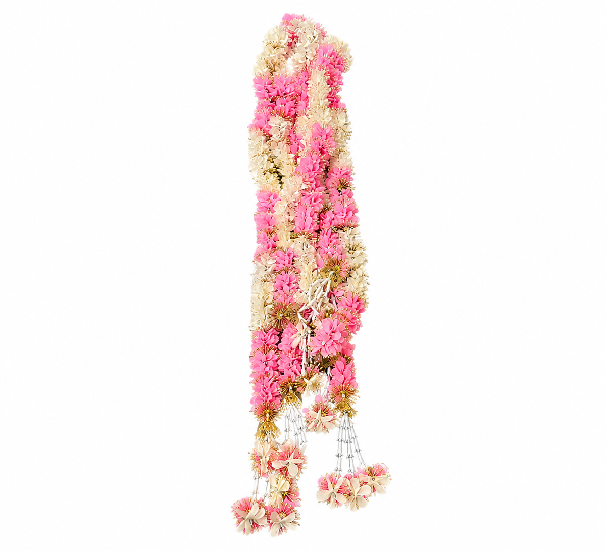 Handcrafted Blush Royale Festival Floral Hangings (Set of 10)