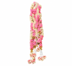 Handcrafted Blush Royale Festival Floral Hangings (Set of 10)