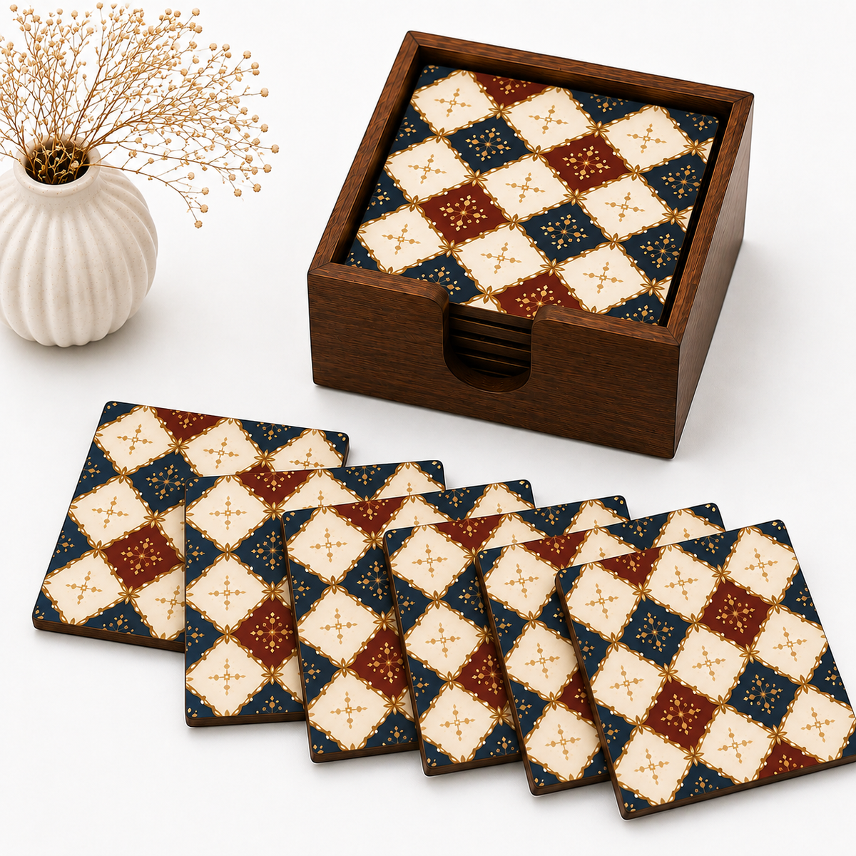 Heritage Diamond Coaster - Set of 6