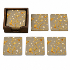 Golden Songbird Coaster - Set of 6