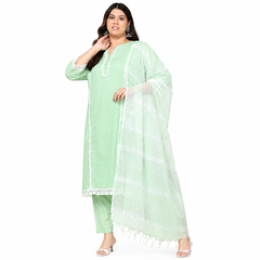 Fresh Dazzling Light Green Salwar Kameez Set