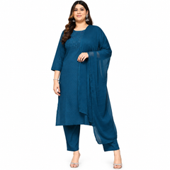 Stylish Blue Salwar Kameez Suit Set