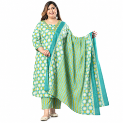 Stylish Blue And Yellow Salwar Suit Set
