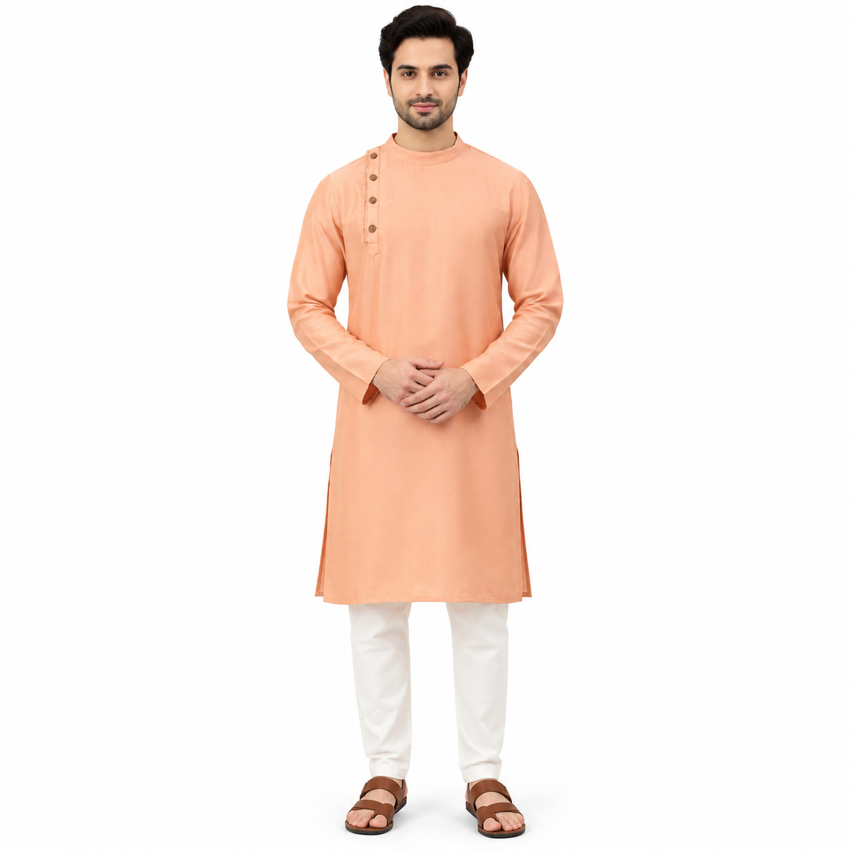 Simple Peach Kurta