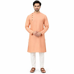 Simple Peach Kurta