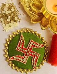 Decorative Swastik Rangoli