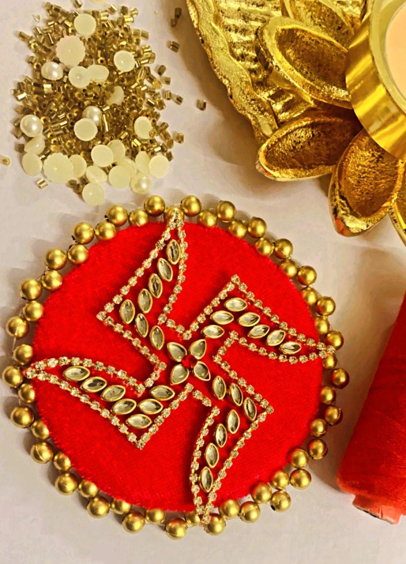 Decorative Swastik Rangoli