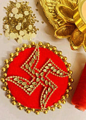 Decorative Swastik Rangoli