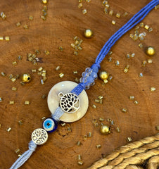 Tree of Life Rakhi with Evil Eye Bead