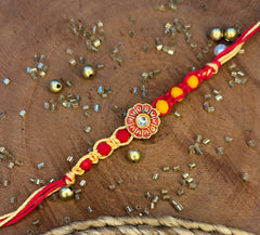 Floral Charm Raksha Bandhan Rakhi Bracelet