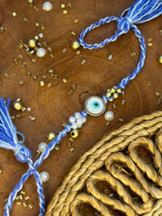 Evil Eye Rakhi Bracelet with Beads