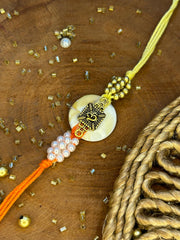 Antique OM Charm Rakhi Bracelet