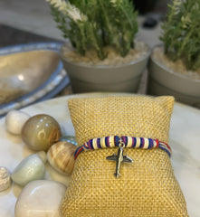 Airplane Charm Rakhi Bracelet