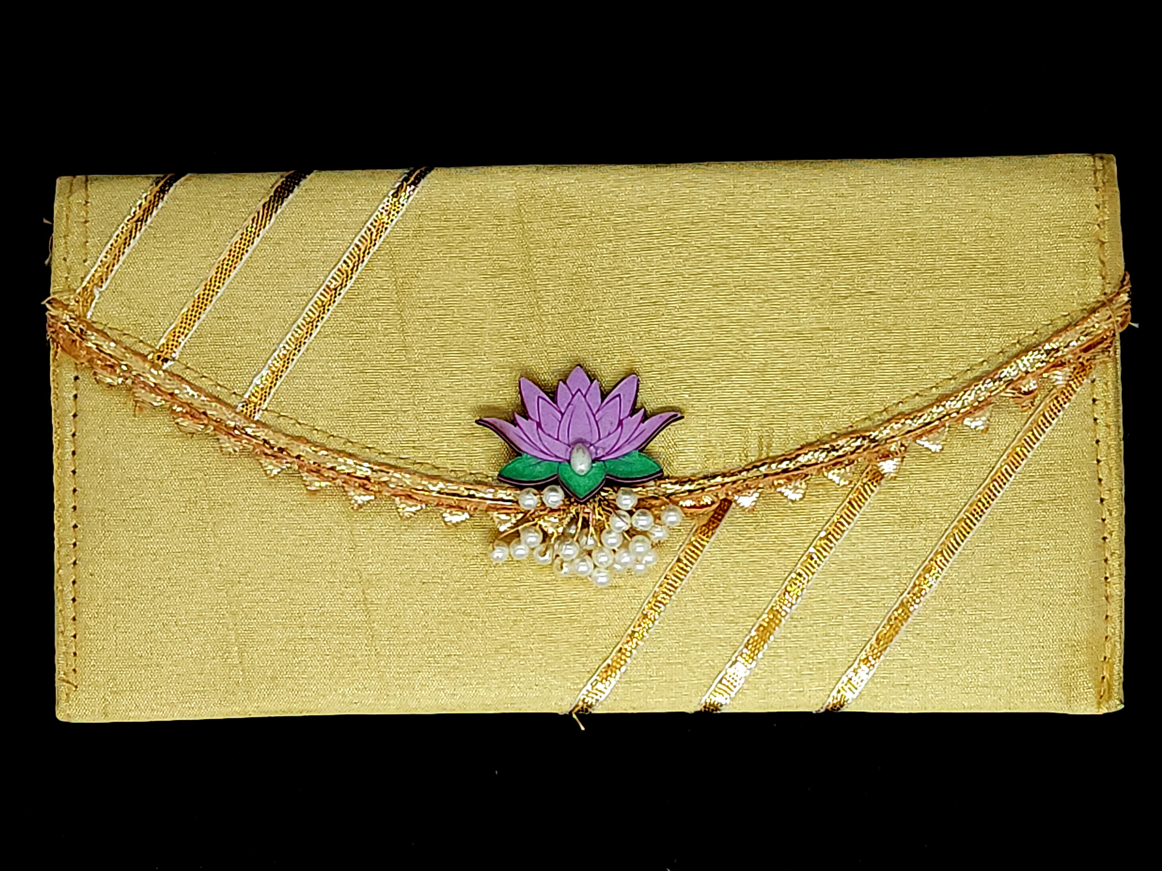 Vibrant Colour Envelopes with Lotus Charm