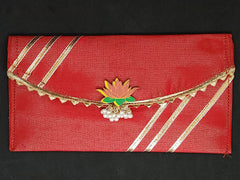 Vibrant Colour Envelopes with Lotus Charm