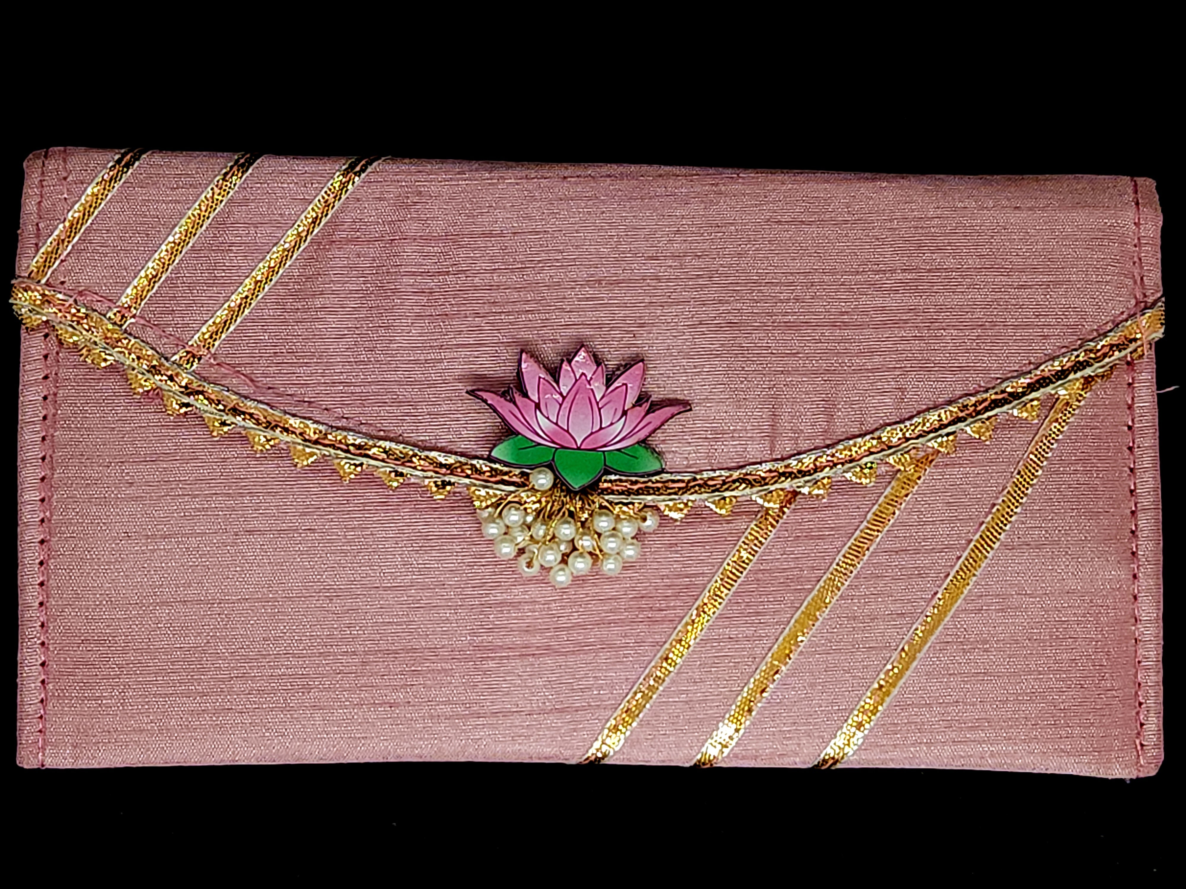 Vibrant Colour Envelopes with Lotus Charm