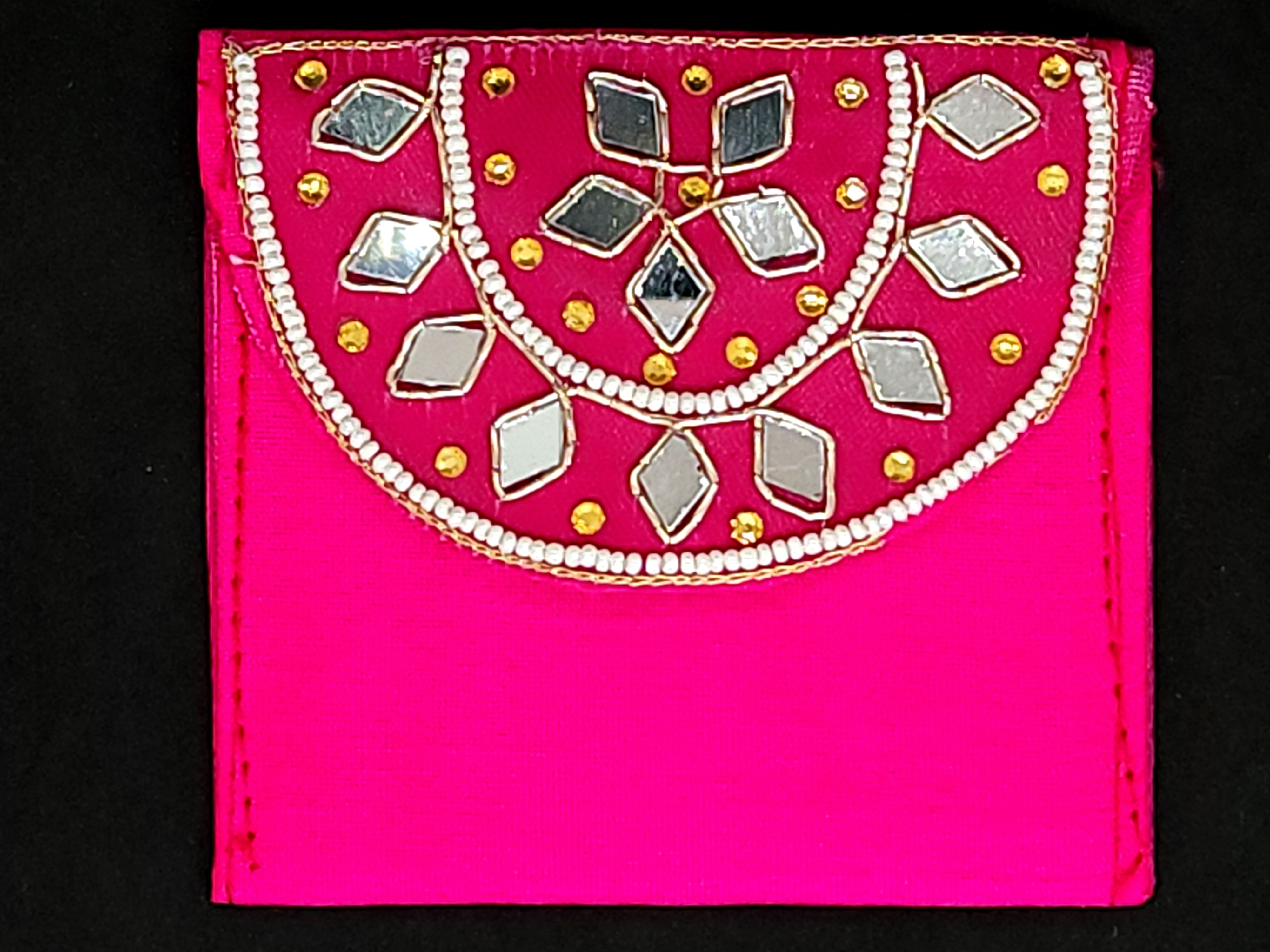 Handcrafted Small Mirror  Envelope